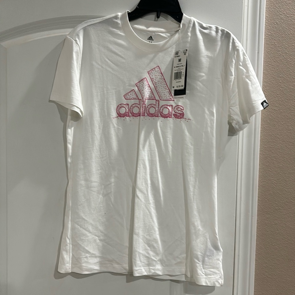 White Adidas shirt